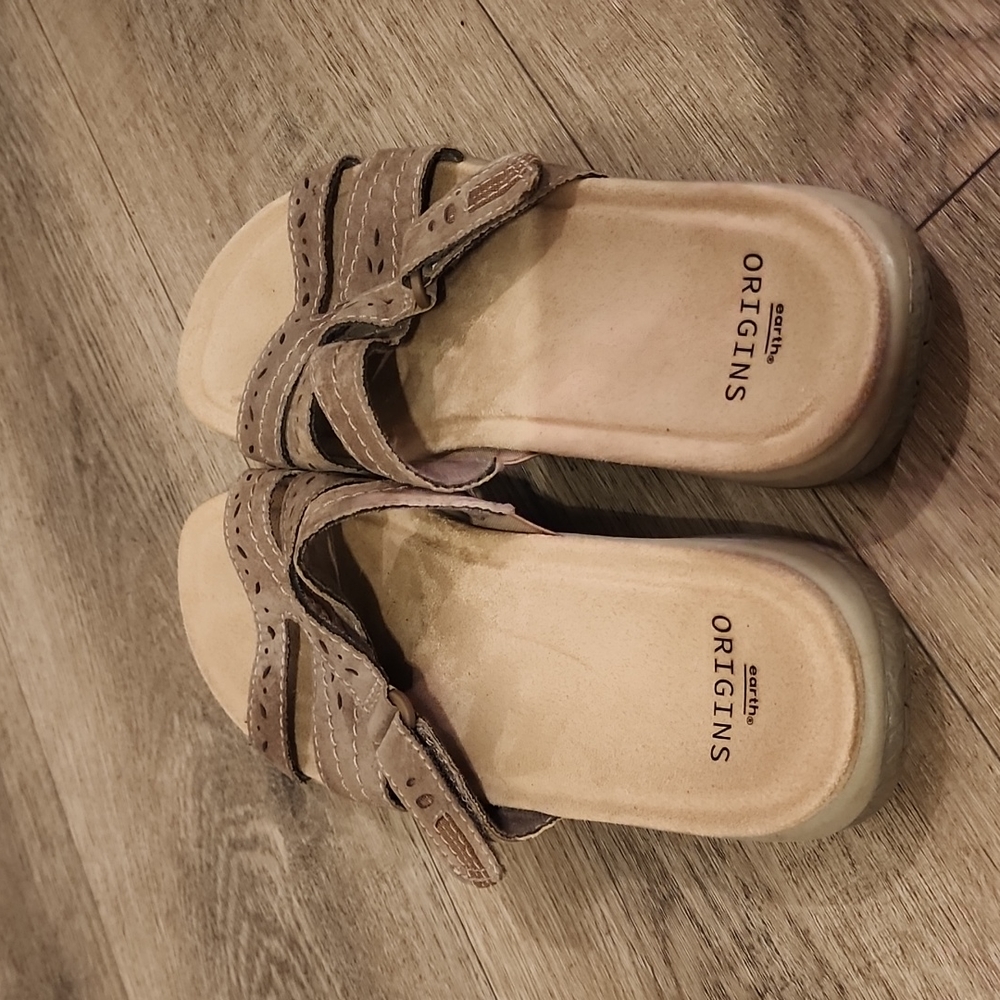Earth Origins savoy Shantel suede womans slide sandal size 9.5 good shape - Picture 4 of 7